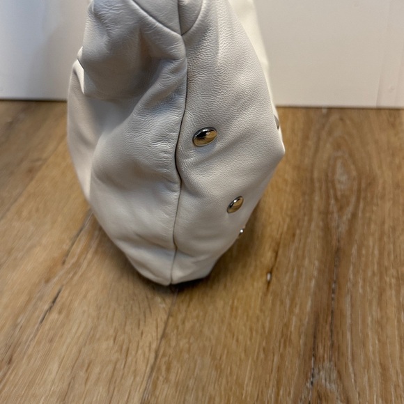 Maje Embellished Bow Bag in White Leather - Picture 6 of 15